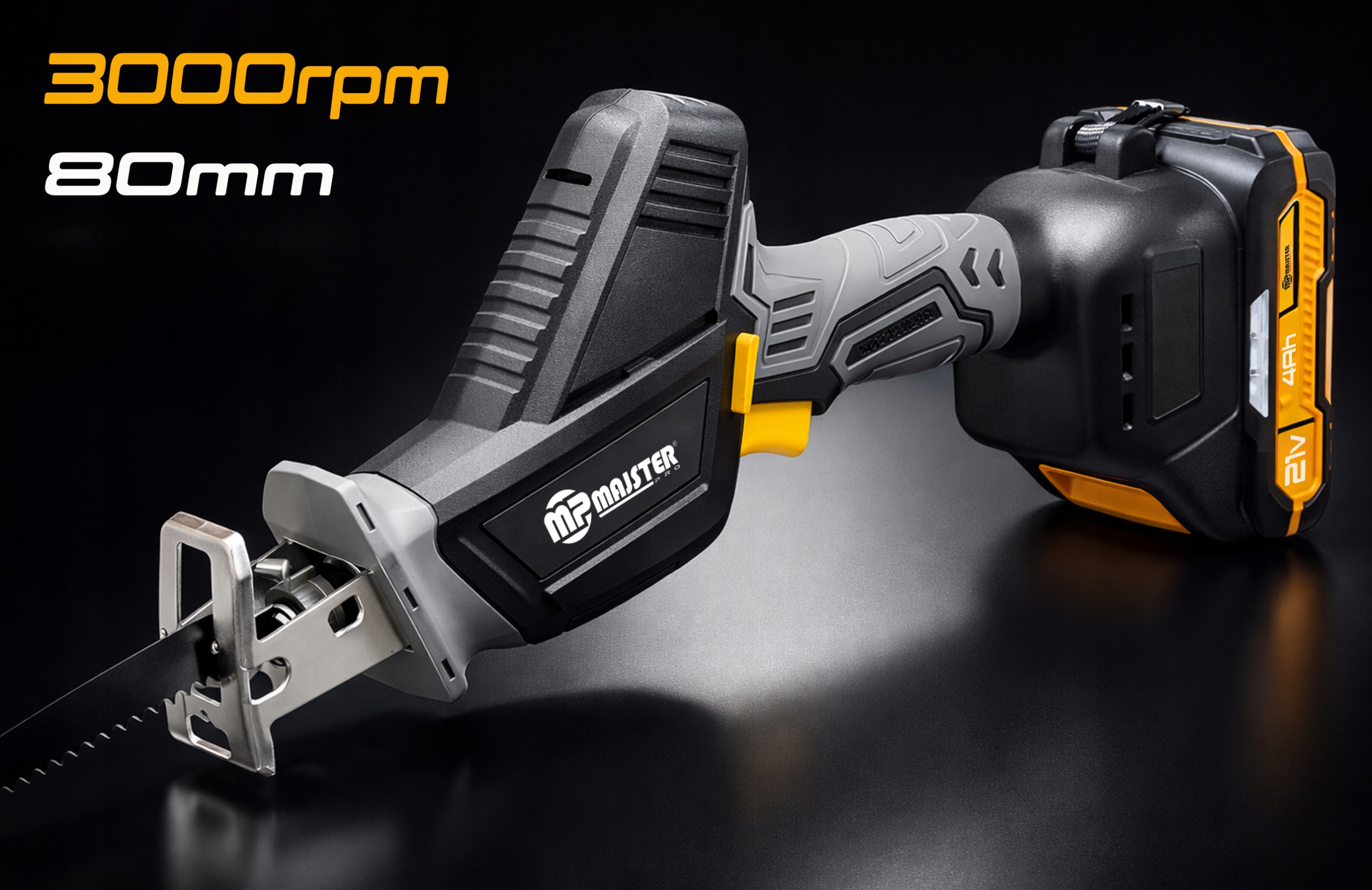 Maksymalna głębokość cięcia 80mm. Prędkość 3000 obr/min